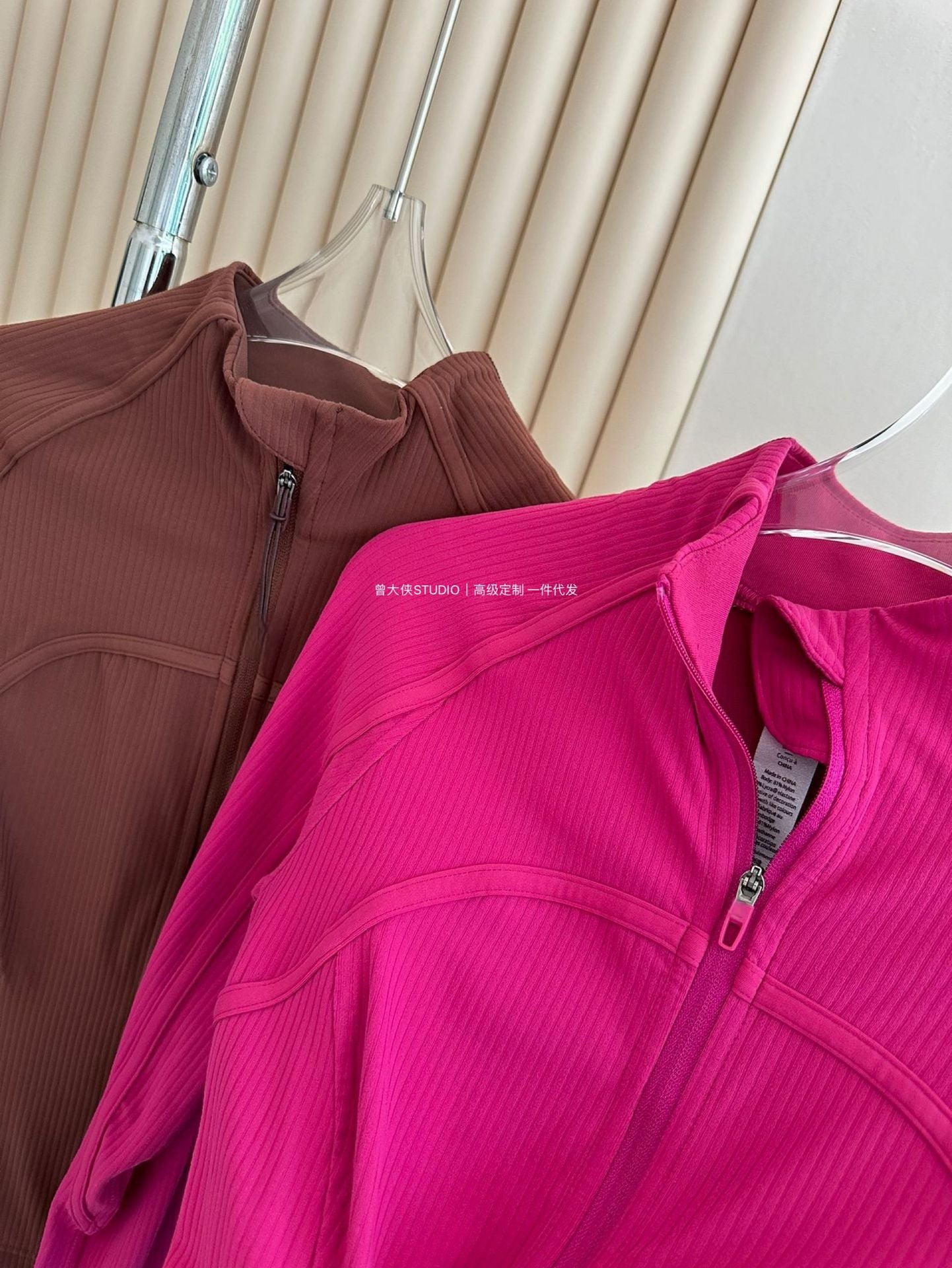 *Define Short Threaded Jacket lulu Yoga clothing for women, slim-fit outdoor fitness sun-protective sports slimming jacket