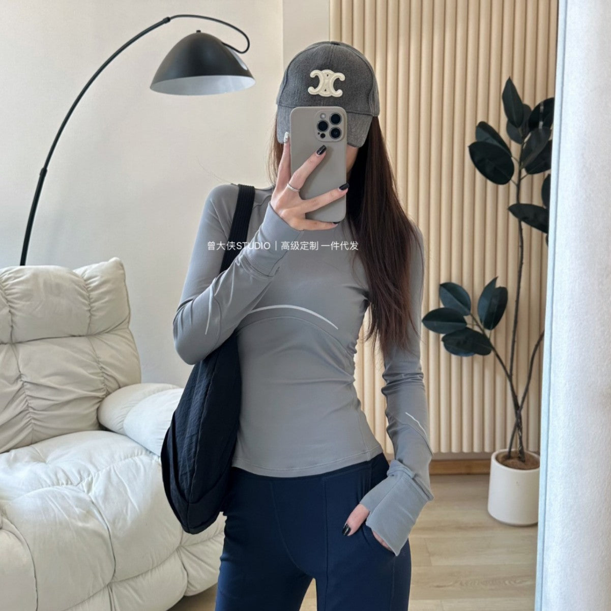 *lulu Same Style Rulu Reflective strip long sleeve T Shirt Quick-Dry Breathable Fitness Round Neck Slim Fit Yoga Top Slimming Shirt