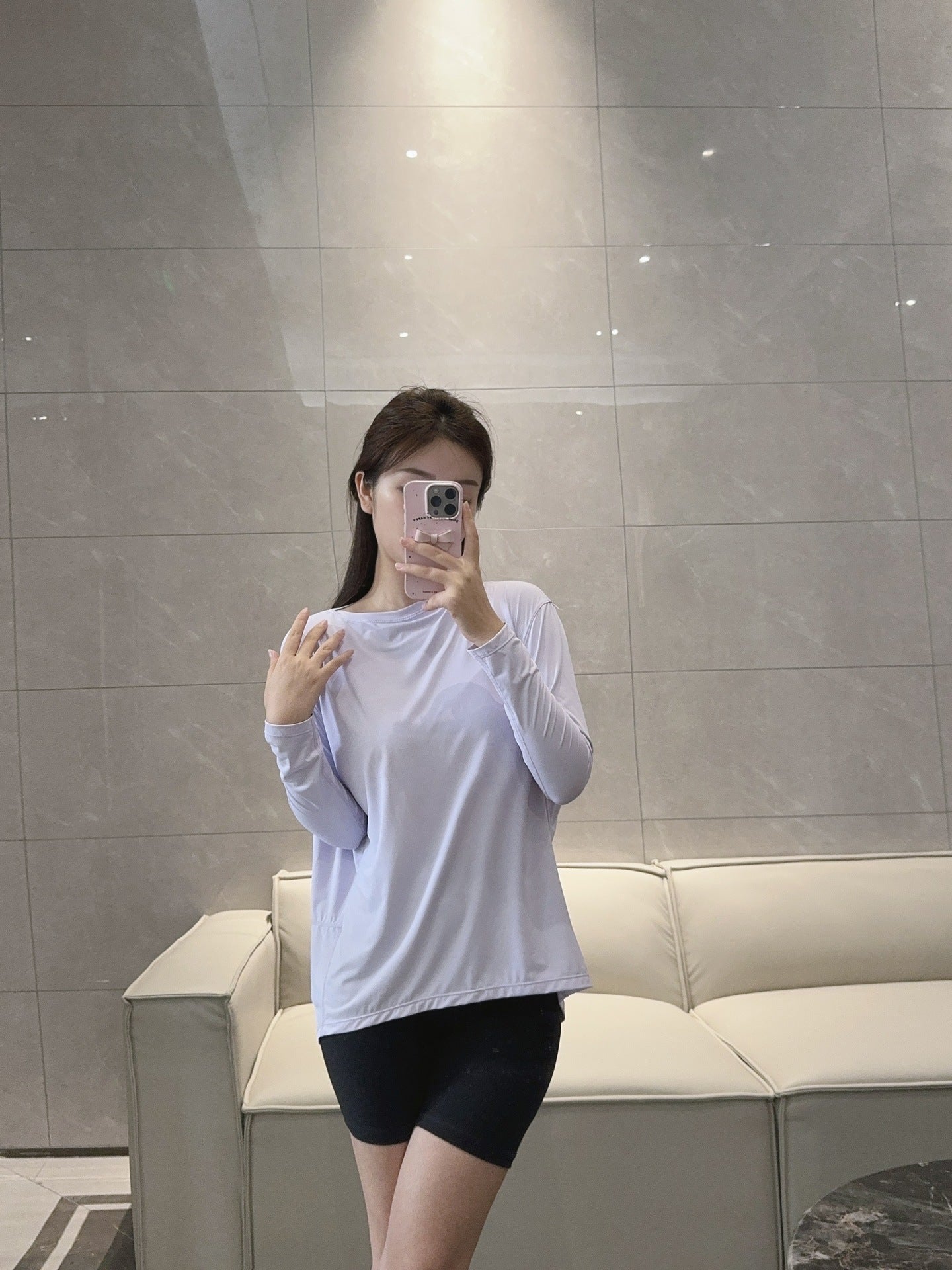 Action Yoga Wear Sun Protection Cool Sports Top Long Sleeve Versatile Base Layer Casual active wear woman