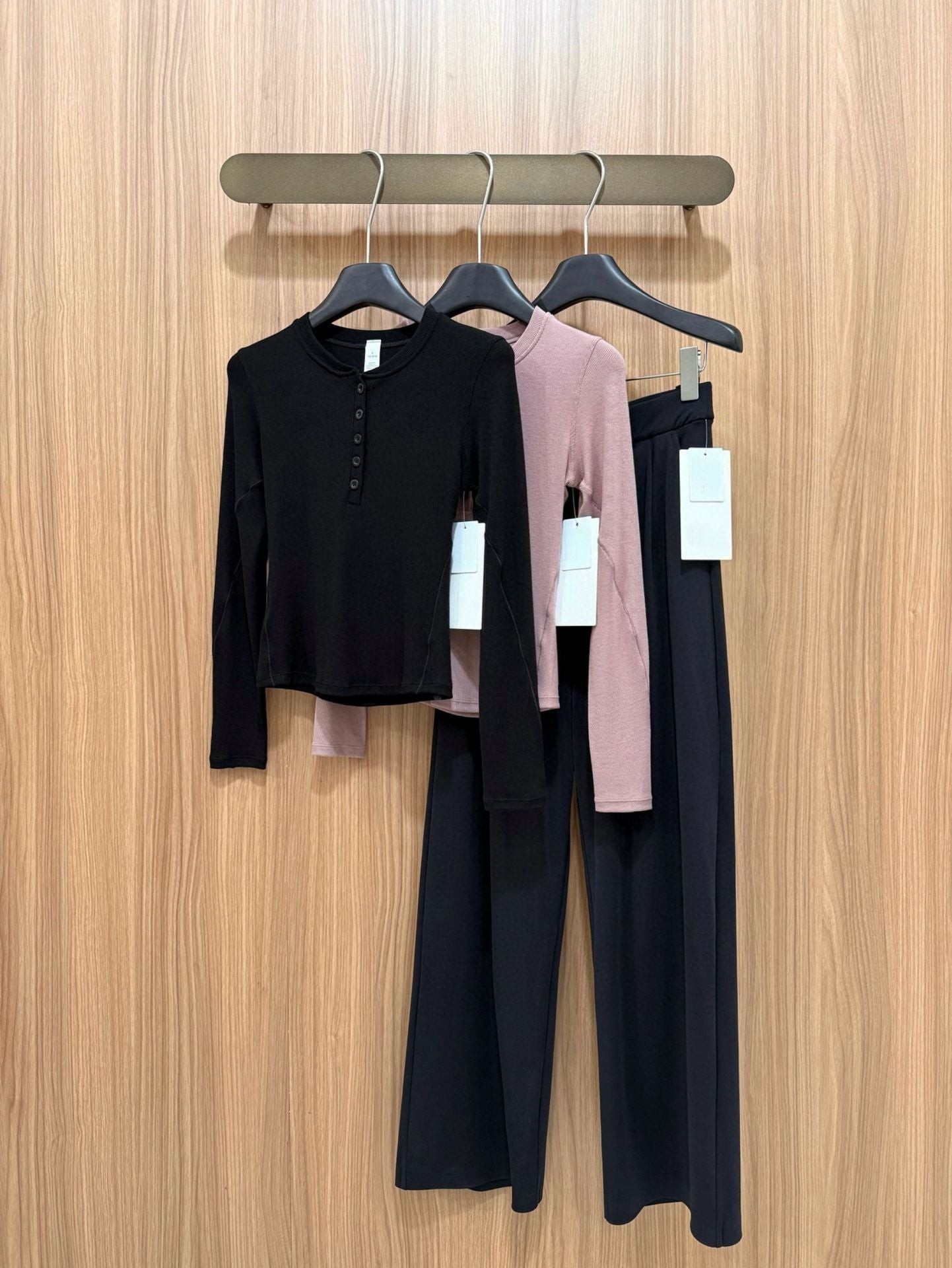 Daydrift Stretch Casual Trousers Draped Four-Way Stretch Elastic High Waist Lazy Loose Wide-Leg Pants for Women