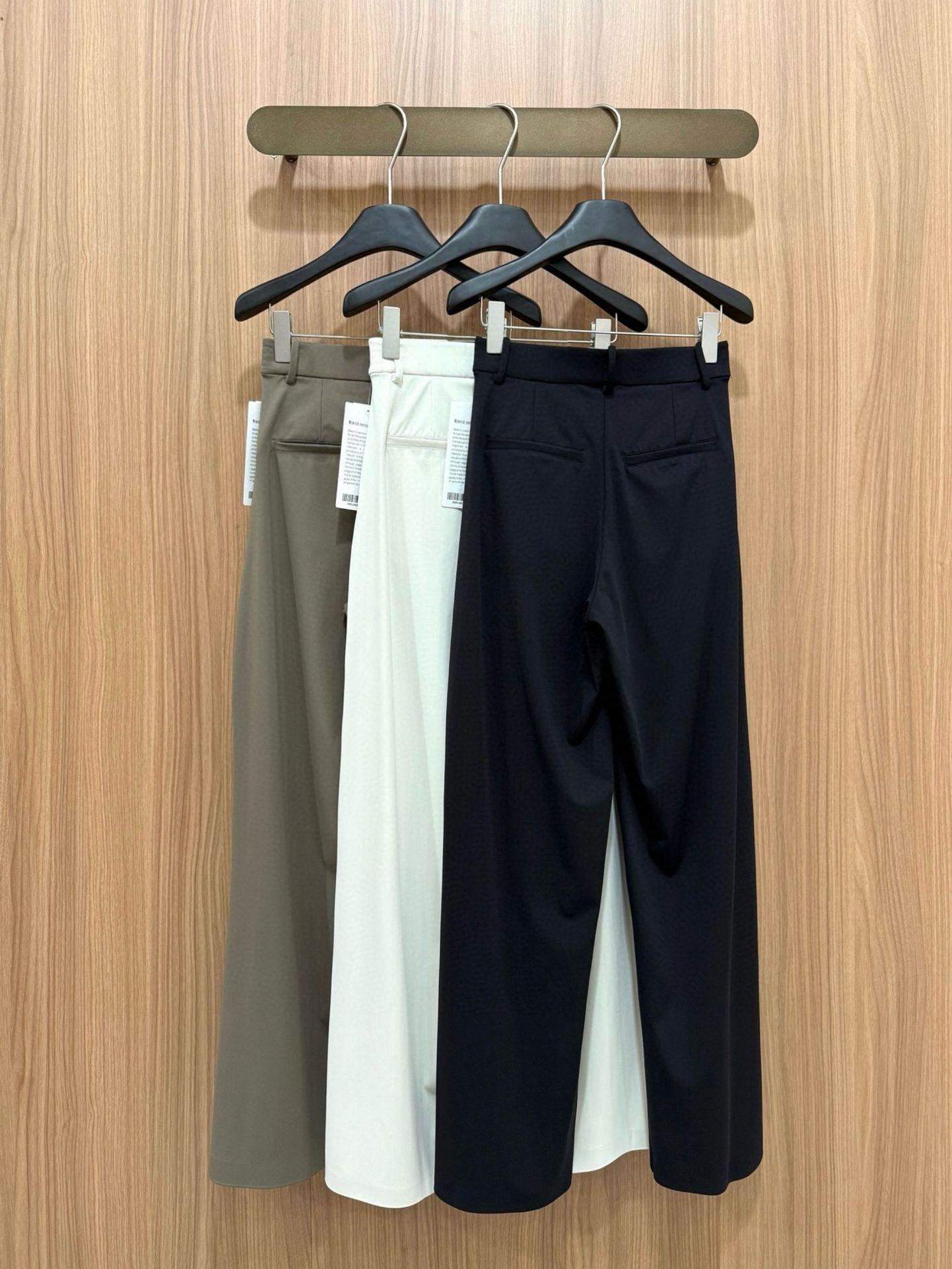 Daydrift Stretch Casual Trousers Draped Four-Way Stretch Elastic High Waist Lazy Loose Wide-Leg Pants for Women