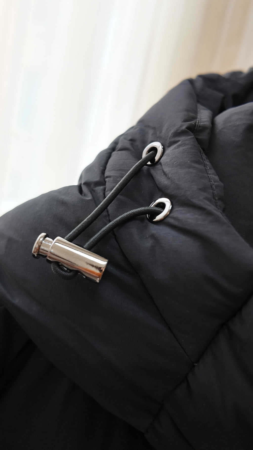 Long Duck Down Jacket With 7  horizontal baffles Hooded Warm Puffy Unisex Women Black White Grey Easy Clean 850FP model2360