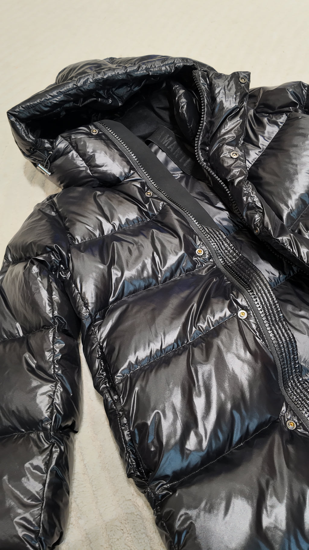 Long Duck Down Jacket With 7  horizontal baffles Hooded Warm Puffy Unisex Women Black White Grey Easy Clean 850FP model2360