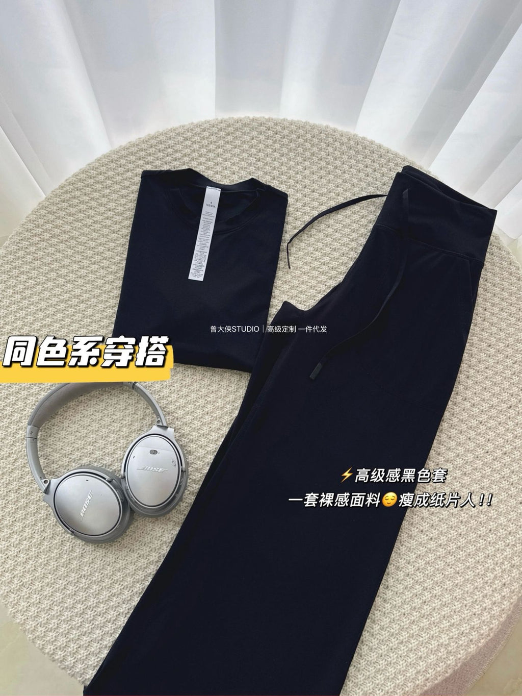 *Lulu Same Style Nulu Double Layer Slim Waist Bare Feel Short Sleeve Casual Sports Ultra Soft Slim Fit Versatile Slimming T Women's T-shirt