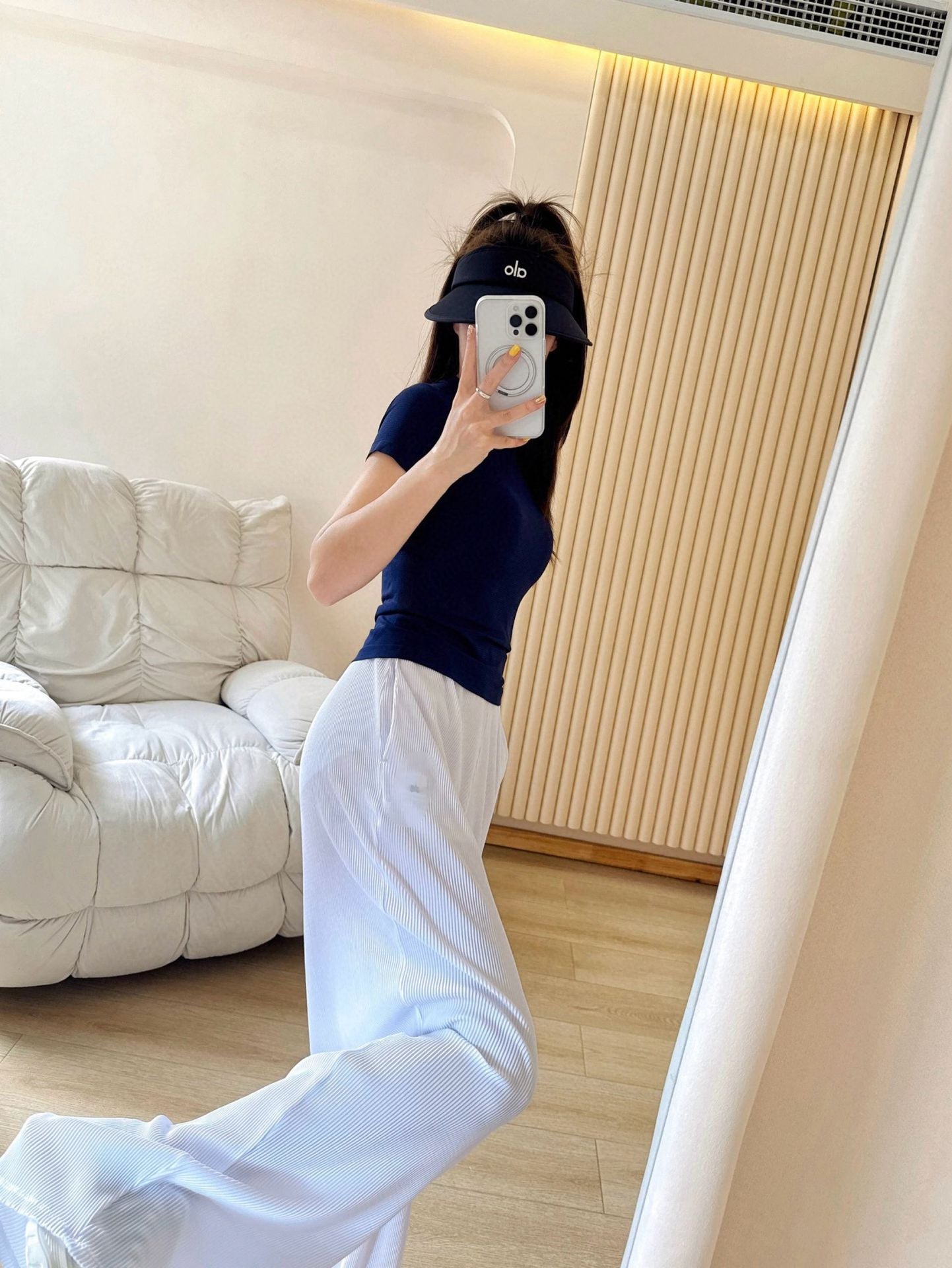 *ALO Nude Seamless Running Short Sleeve Summer Quick-Dry Sports Fitness Running Training Breathable Yoga One-Piece Fabric T