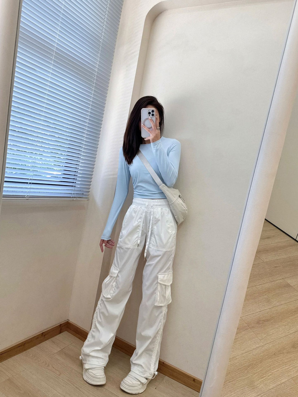 Dance Studio Workwear Loose Pants Lightweight Outdoor Quick-Dry Casual Sports High-Waist Drawstring Straight-Leg Pants for Women