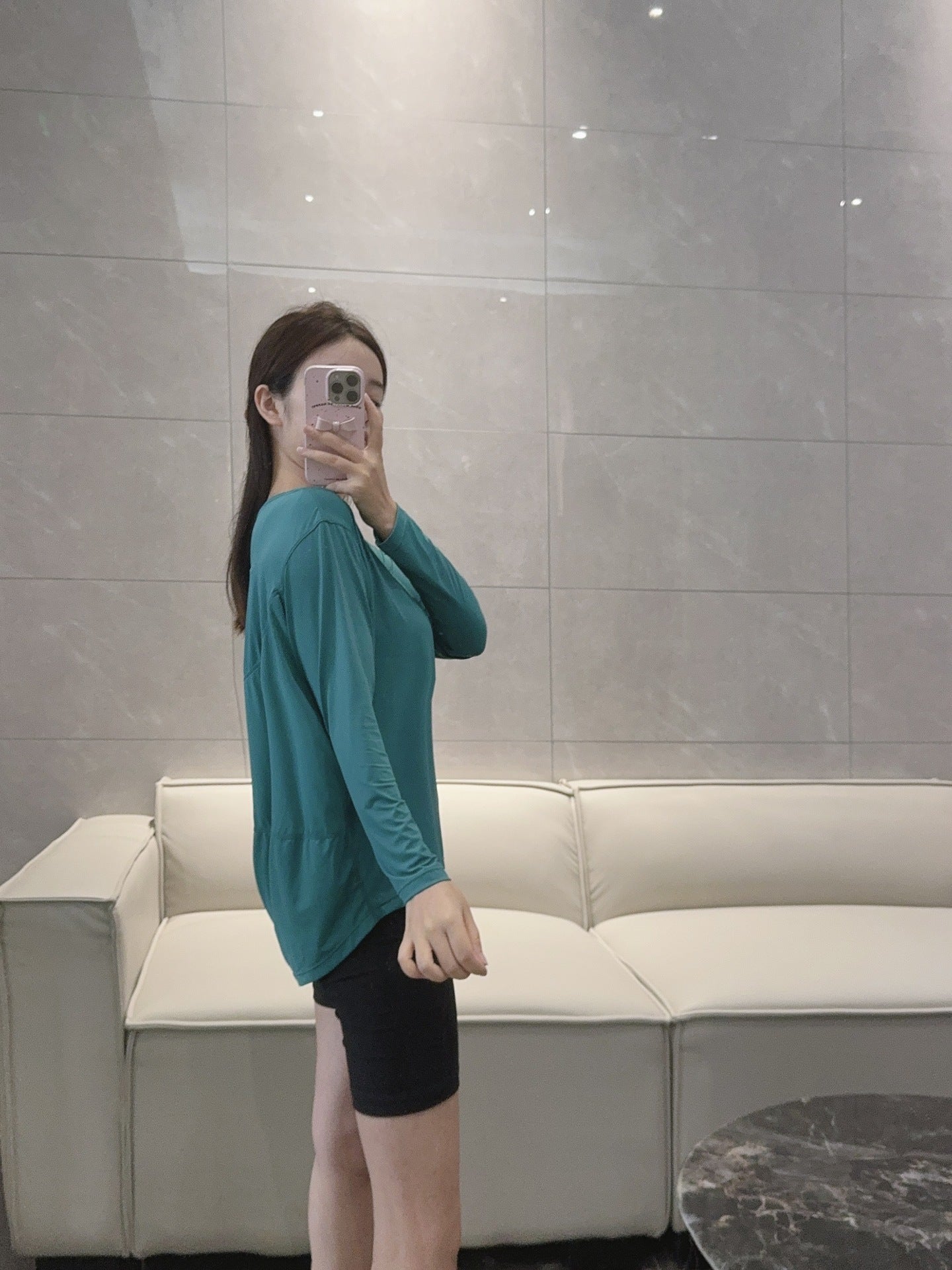 Action Yoga Wear Sun Protection Cool Sports Top Long Sleeve Versatile Base Layer Casual active wear woman