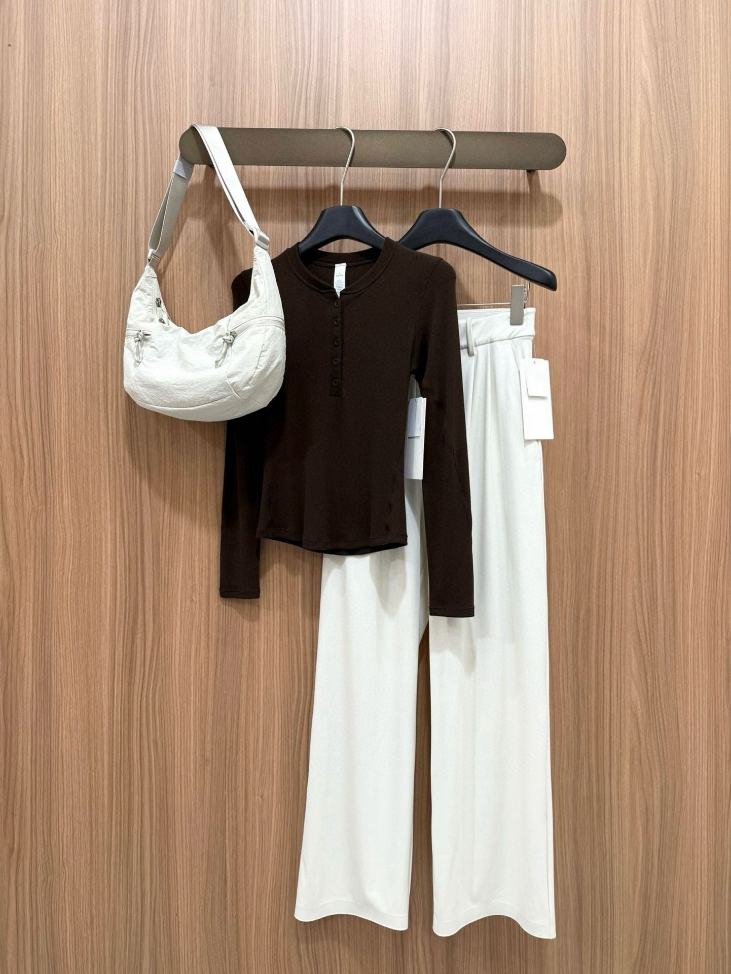 Daydrift Stretch Casual Trousers Draped Four-Way Stretch Elastic High Waist Lazy Loose Wide-Leg Pants for Women