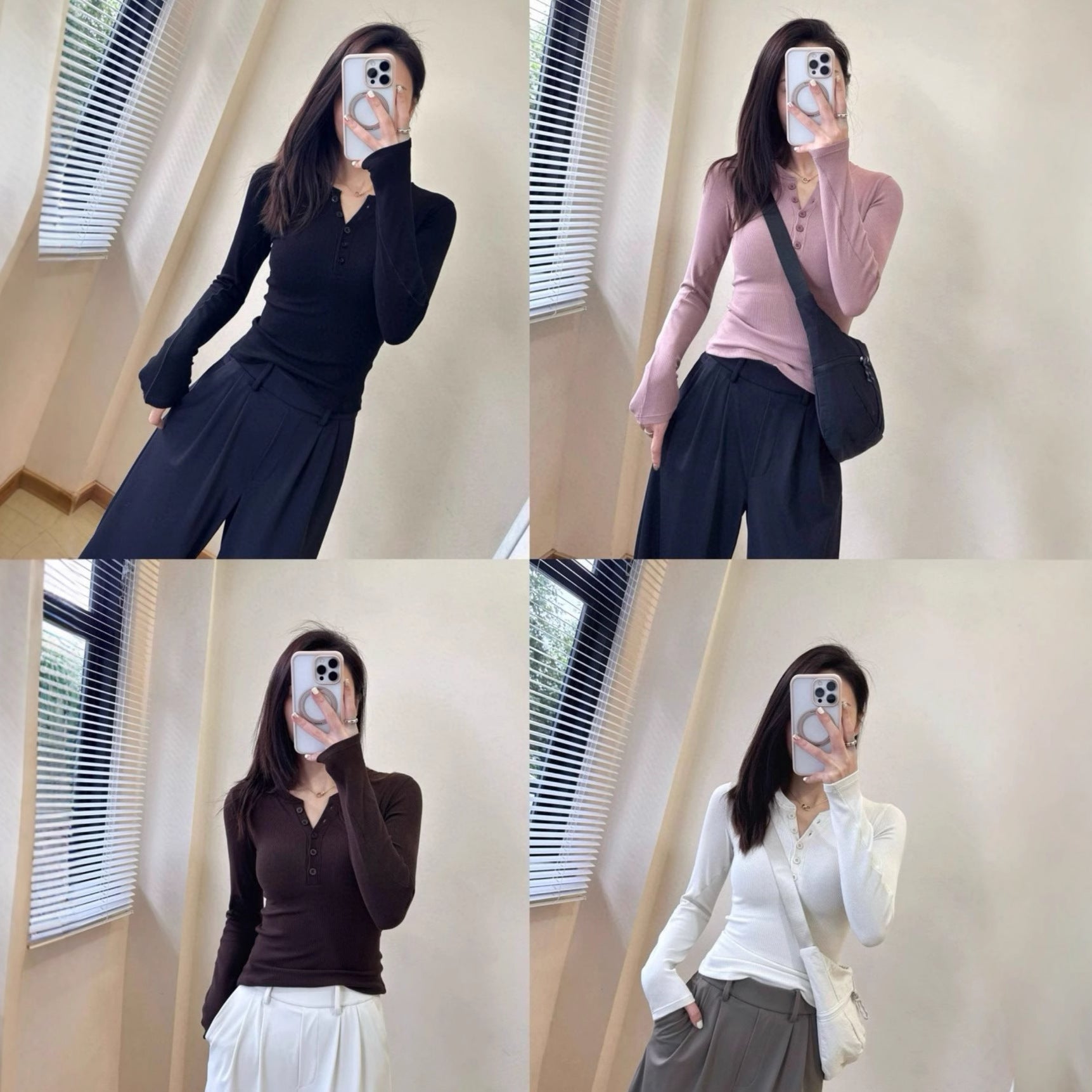 *lulu Same Style Hold Tight Modal Henley Shirt Slim Fit Yoga Fitness Sports Base Layer T Women's T-shirt