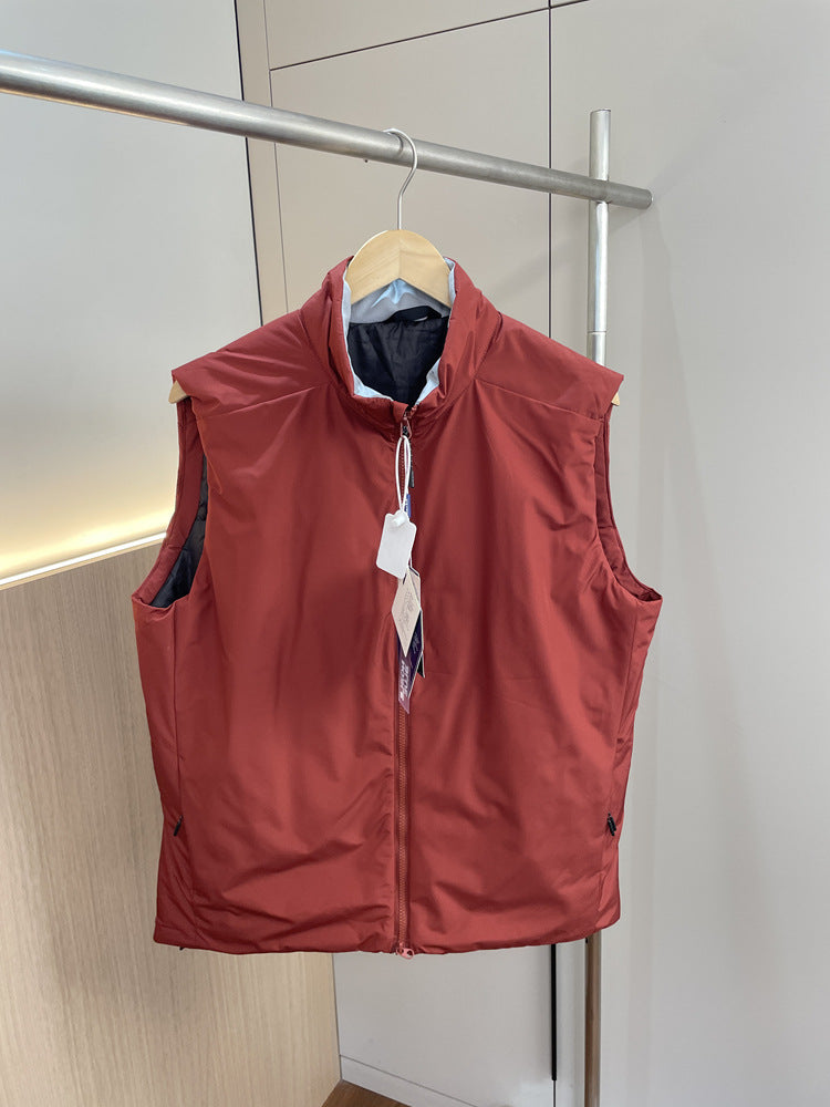 "Bird"AT0M Series！Warmer than down P Cotton！Autumn and Winter Men's Export Stand Collar Vest