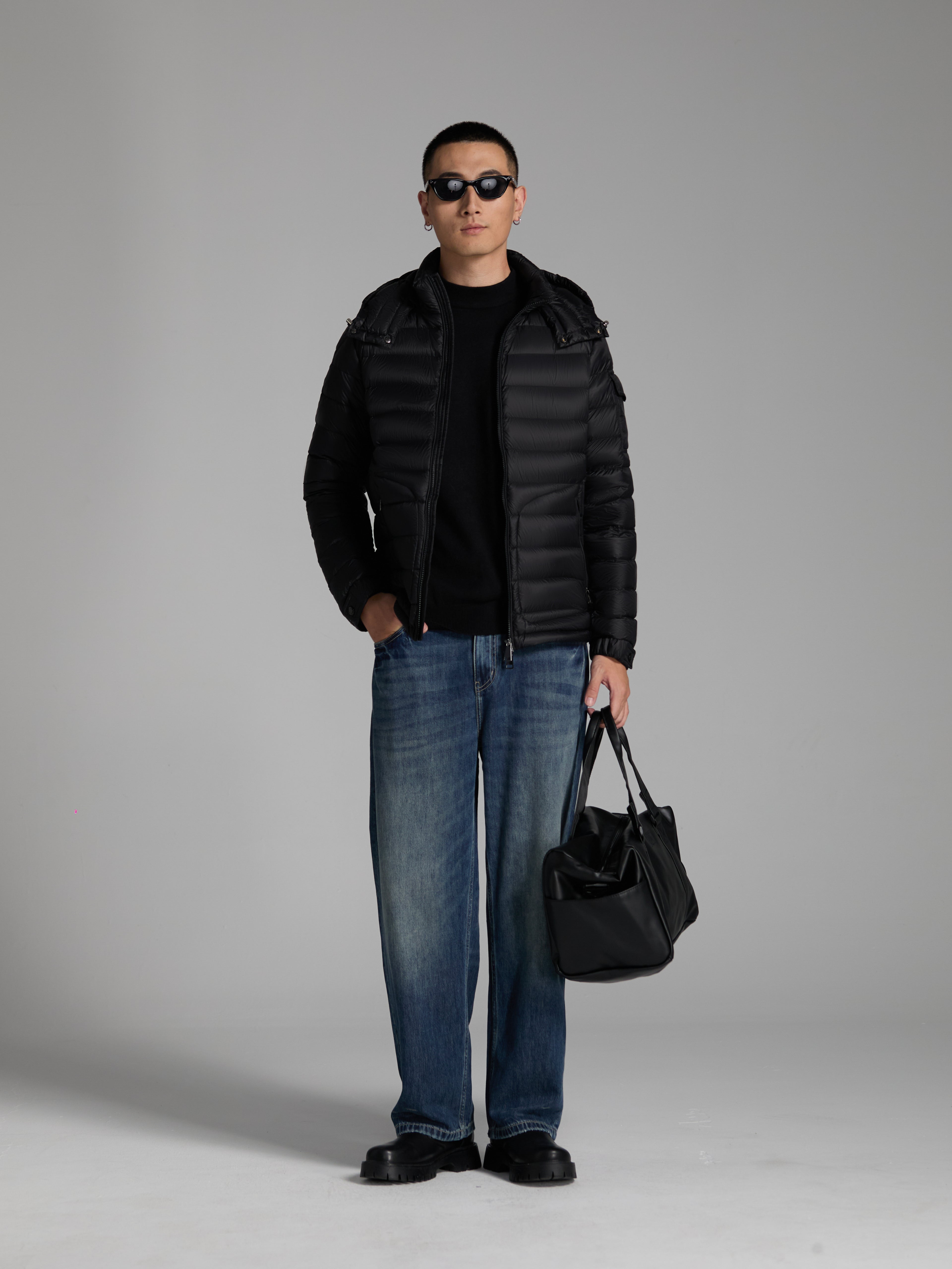 Goose Down Jacket  puffer Unisex Man Woman FluffyLight Warm With Hat Pockets Easy Clean