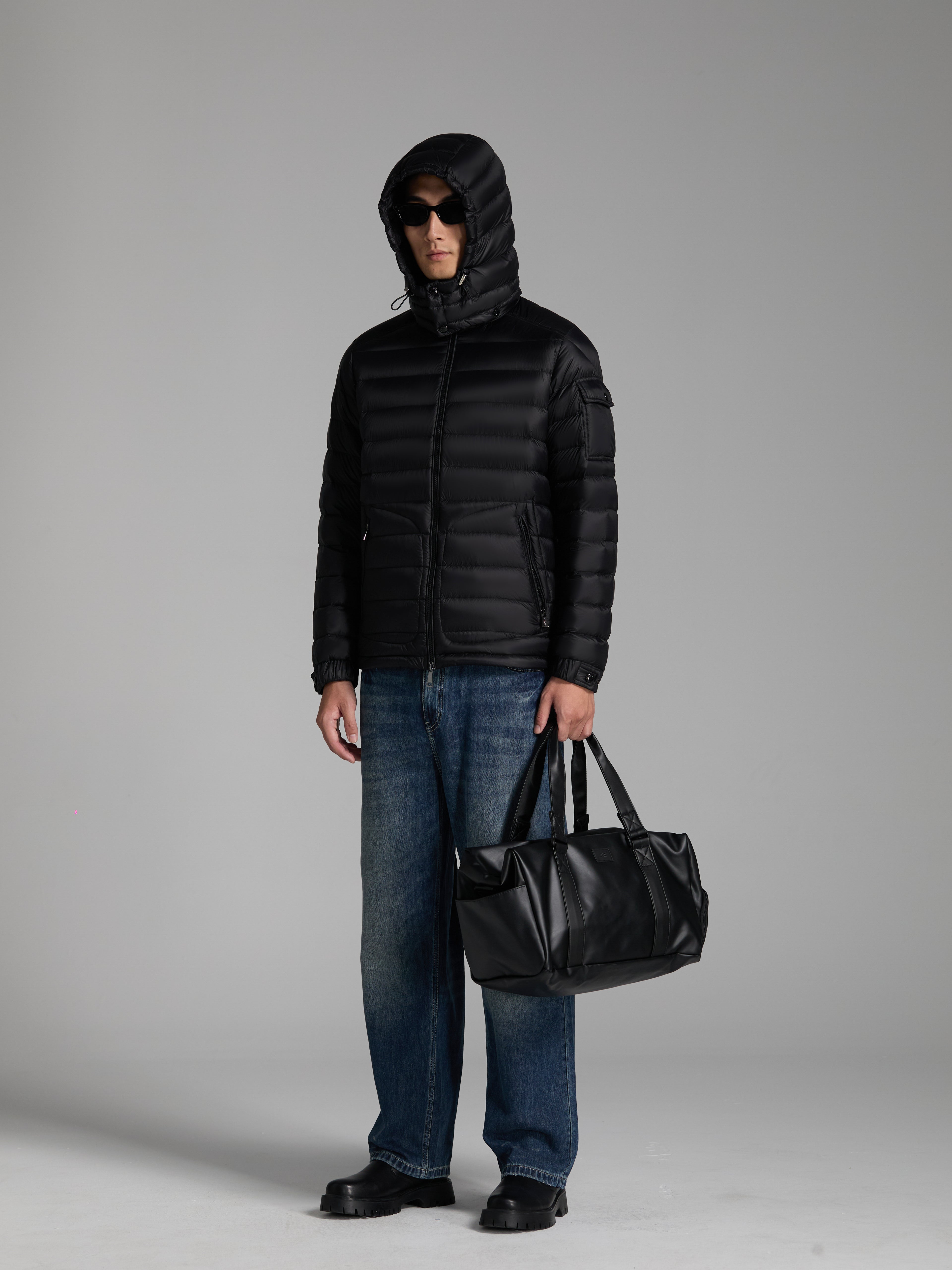 Goose Down Jacket  puffer Unisex Man Woman FluffyLight Warm With Hat Pockets Easy Clean